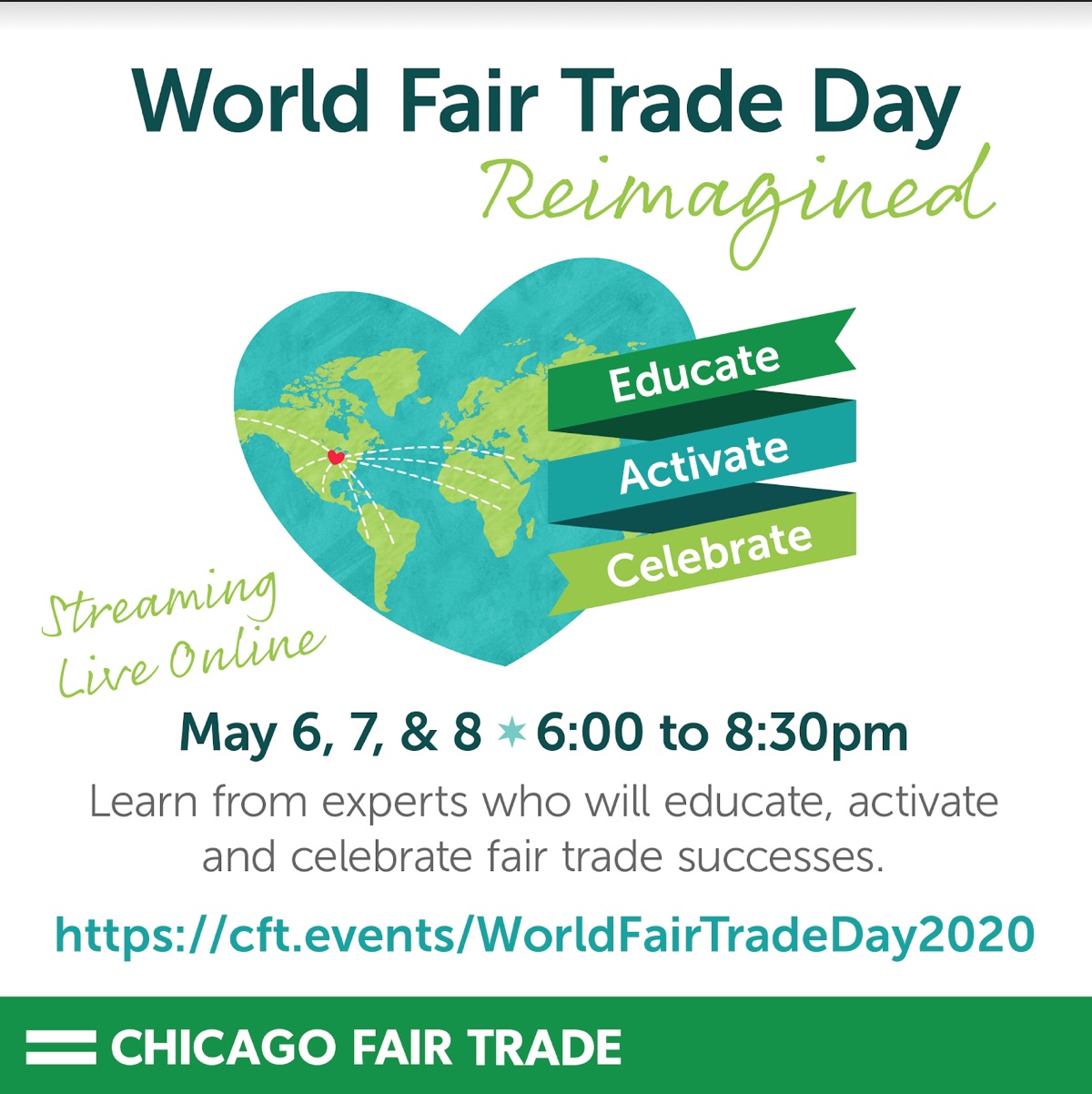 Chicago Fair Trade · Educate, Activate, Celebrate