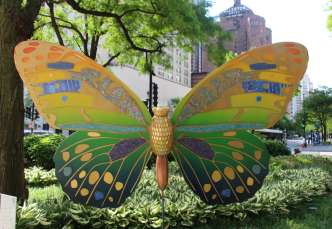flight of butterflies on The Magnificent Mile2
